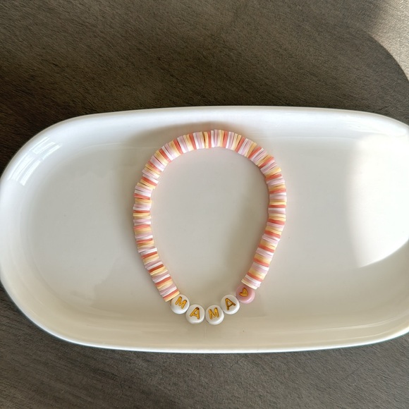 “Mama” Beaded Bracelet with Heart- Size 7” - Picture 3 of 6